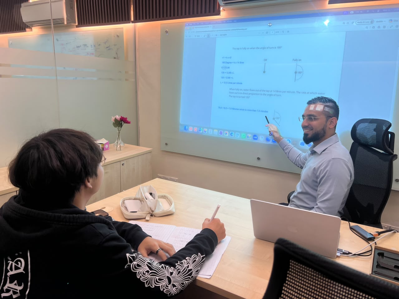 Tutors teaching